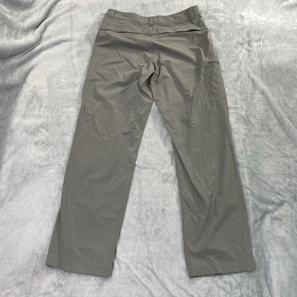 Eastern Mountain Sports Mens Pants Gray 32x32 Hiking Stretch Nylon Flat Front - Picture 12 of 16